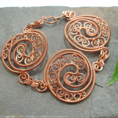 Boudica - Triple Celtic Disc bracelet