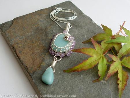 The Lily Pad and the Frog pendant