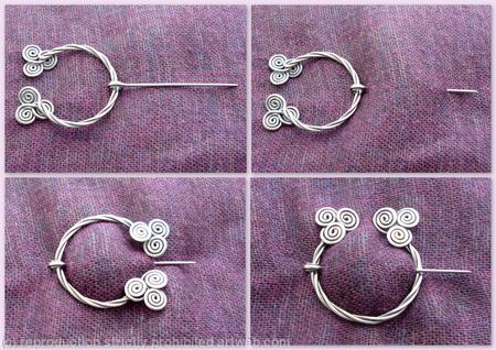 How to wear a Penannular Brooch