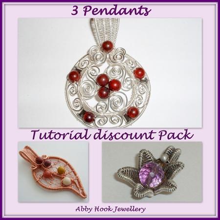 3 Pendants Tutorial Discount Package - 3 Tutorials