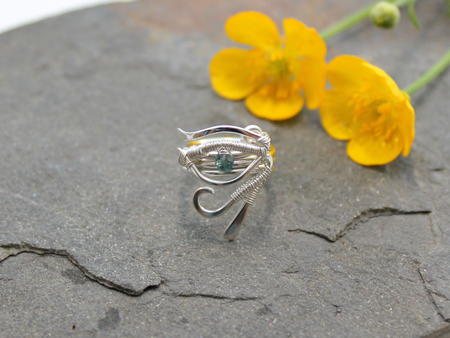 Eye of Horus Beard, Dreadlock or braid ring or bead