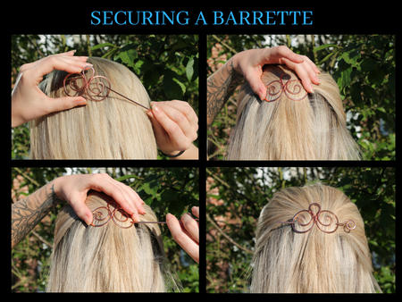 How to wear a barrette