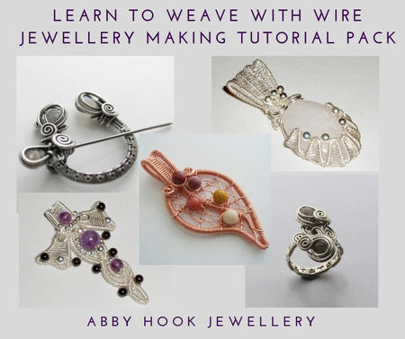 Learn to Weave with Wire Jewellery Making Tutorial pack - 8 lessons included 