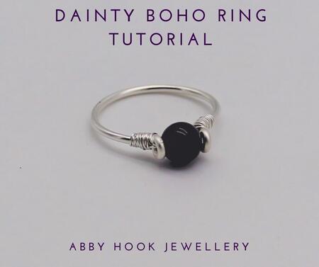 Dainty Boho Ring, Wire Jewelry Tutorial