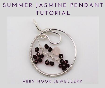 Summer Jasmine Pendant, Wire Jewelry Tutorial