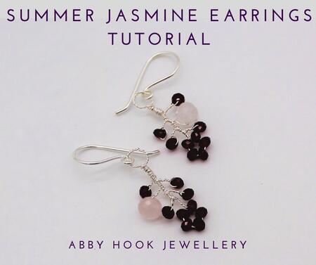 Summer Jasmine Earrings, Wire Jewelry Tutoria