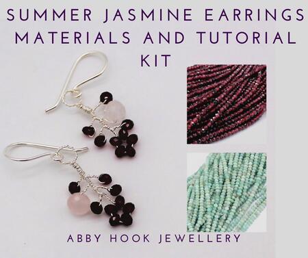 Summer Jasmine Earrings Materials and Tutorial Kit