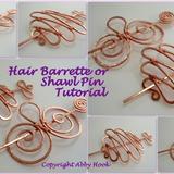 Hair Barrette or Shawl Pin Tutorial