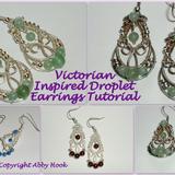 Victorian Style Droplet Earrings Tutorial