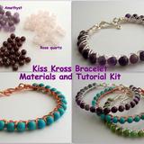 Kiss Kross Bracelet Materials and Tutorial Kit