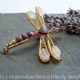 Bejeweled Dragonfly Brooch