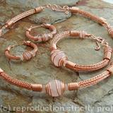Torcesque collection - Rose Quartz and copper