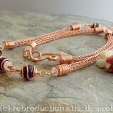 Freyja necklace - copper and Amethyst
