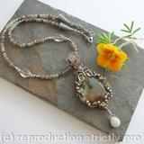 Summer Butterfly Necklace - Labrodorite and Sterling silver