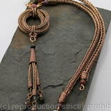 Love Knot - Viking knit in bronze with Tourmaline