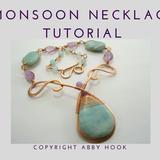 Monsoon Necklace, Wire Jewelry Tutorial