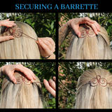 How to wear a barrette