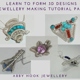 Learn to form 3 Dimensional designs with Wire - Jewellery Making Tutorial pack - 8 lessons included