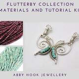 Flutterby Butterfly Friendship Collection Materials and tutorial jewelry making kit
