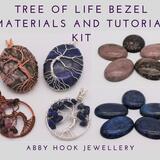 Tree of Life Materials and Tutorial kit - Wire jewelry pendant kit