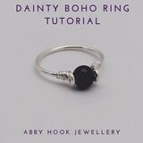 Dainty Boho Ring, Wire Jewelry Tutorial