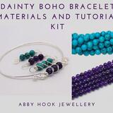 Dainty Interchangeable Boho Bracelet Materials and Tutorial Kit