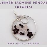 Summer Jasmine Pendant, Wire Jewelry Tutorial