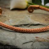 Viking Knit Neck Torc - Copper, Celtic Torq or Torque - wire woven necklace -large