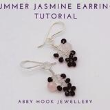 Summer Jasmine Earrings, Wire Jewelry Tutoria