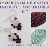 Summer Jasmine Earrings Materials and Tutorial Kit