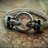 Skull Viking Bracelet - Stainless Steel