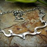 Swirl link necklace - Sterling Silver