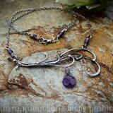 The Vine necklace - Sterling silver and Amethyst