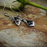 Calla Lily earrings - sterling silver - feminine design