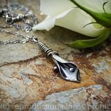 Calla Lily pendant - sterling silver