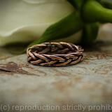 Bold Braided band copper ring
