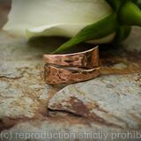 Bold Bypass Adjustable copper ring - size 10 1/2 (UK V)