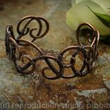 Handcrafted Copper Swirl Cuff Bracelet – Wire Wrapped Boho Jewelry