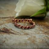 Copper Hoop Earrings with Amazonite, Handmade Wire Wrapped Gemstone Hoops