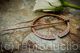 Handmade Penannular Brooch - line textured Copper - extra large - Historical Reenactment - Celtic , Viking or Scottish pin