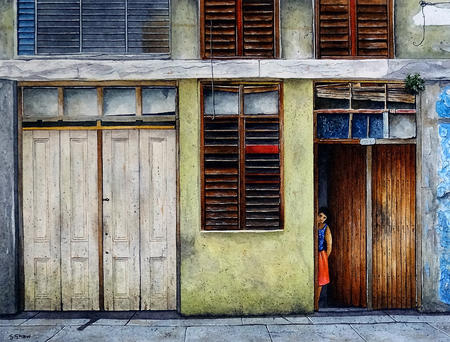 Peeping Out, Cienuegos, Cuba