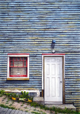 GREY HOUSE (with skateboard)