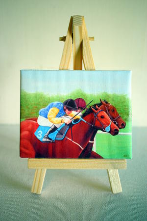 Race Horses Mini Print