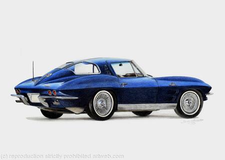 Blue Corvette