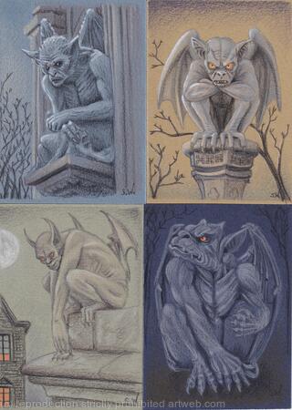 Gargoyles set of 4