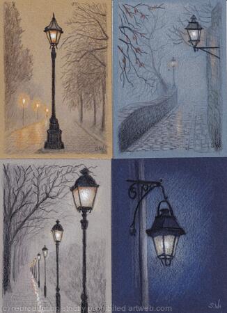 Street Lanterns set of 4