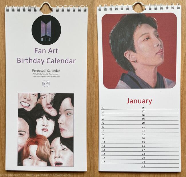 BTS Art Calendar
