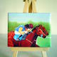 Race Horses Mini Print