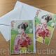 Girl in Kimono Greeting card