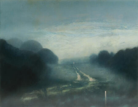 Dawn holding off the sky